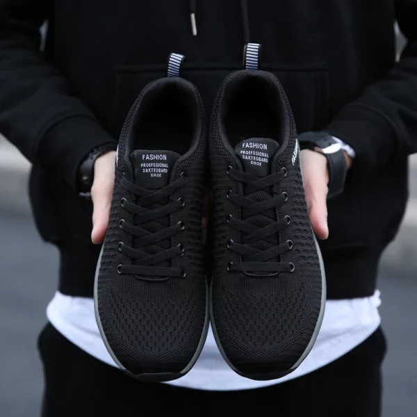 Plus Size Summer Breathable Unisex Casual Shoes Mesh Breathable Women Fashion Moccasins Lightweight Men Sneakers - Image 5