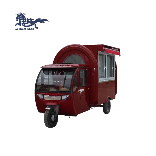 JX-FR220GH Food Cart Electric Mobile Bar Truck Street Taco Food Truck 3 three wheels mobile vending cart
Para venta de comida móvil tipo tacos, pupusas etc - Image 2