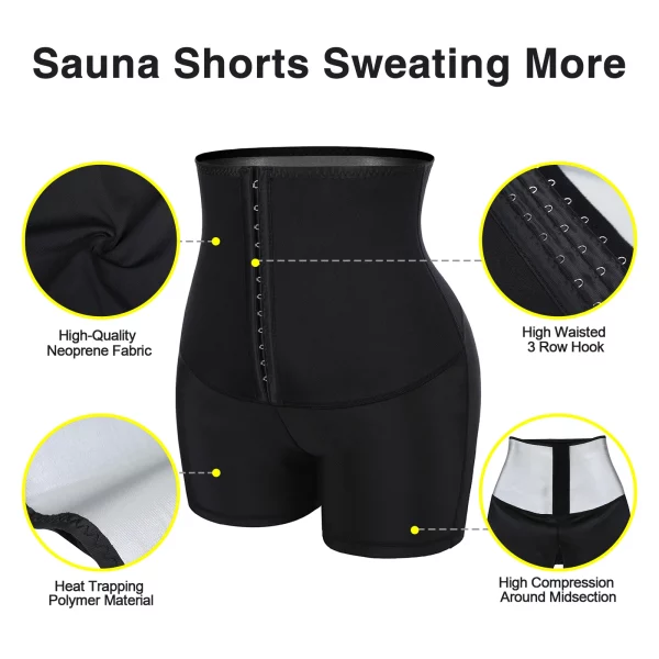 HEXIN Neoprene Sauna Corset Leggins Yoga Pants Sport Fitness Yoga womens Leggings Gym Shorts Fitness Yoga Legging for women