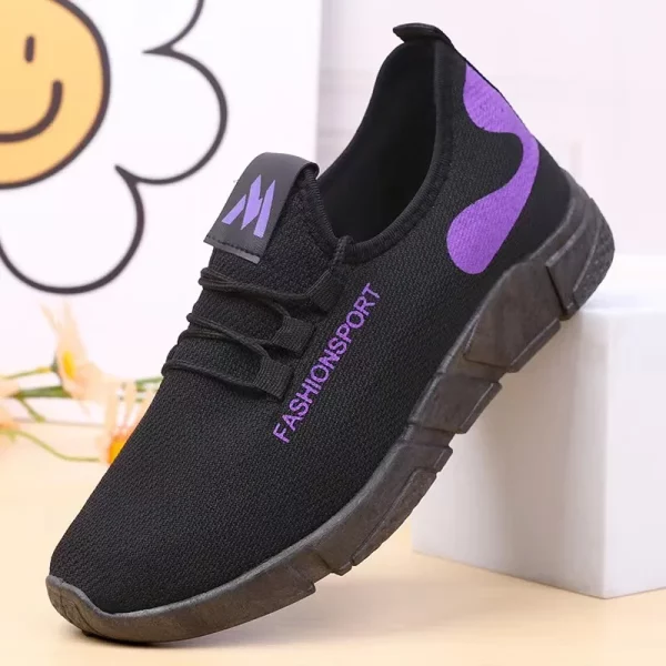Sport shoes women's 2023 summer new Roman ladies' shoes with thick heels and middle heels middle-aged mother's shoes - Image 3