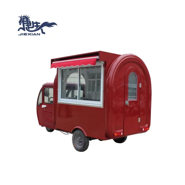 JX-FR220GH Food Cart Electric Mobile Bar Truck Street Taco Food Truck 3 three wheels mobile vending cart
Para venta de comida móvil tipo tacos, pupusas etc - Image 3