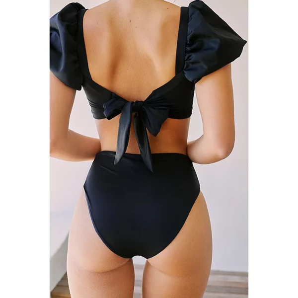 JSN6138 2022 new designer swimsuits famous brands sexy bikini bathing suits puff sleeves swimsuit women Bikinis & Beachwear - Image 4
