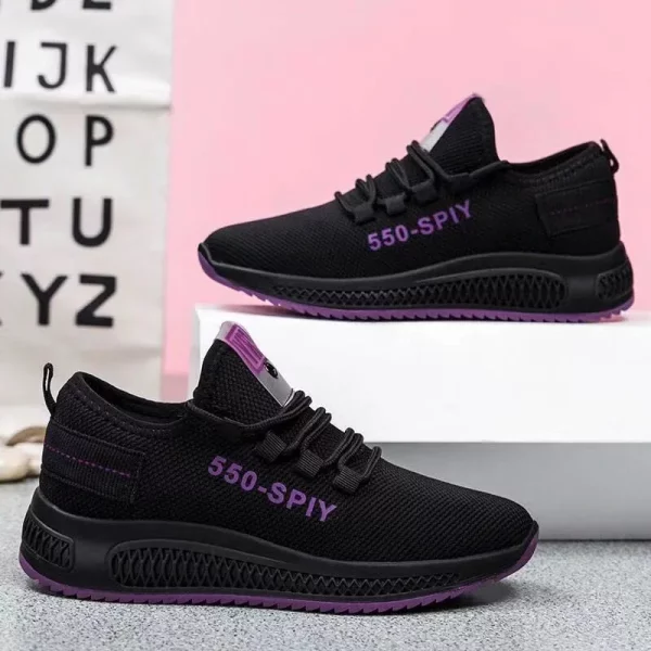 Breathable Mesh New Fashion Unisex Women  Casual Sneakers Shoes
Nuevo estilo para mujeres tipo Unisex Casual Confortables - Image 4