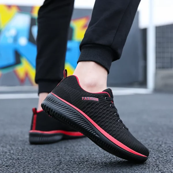 Plus Size Summer Breathable Unisex Casual Shoes Mesh Breathable Women Fashion Moccasins Lightweight Men Sneakers - Image 4