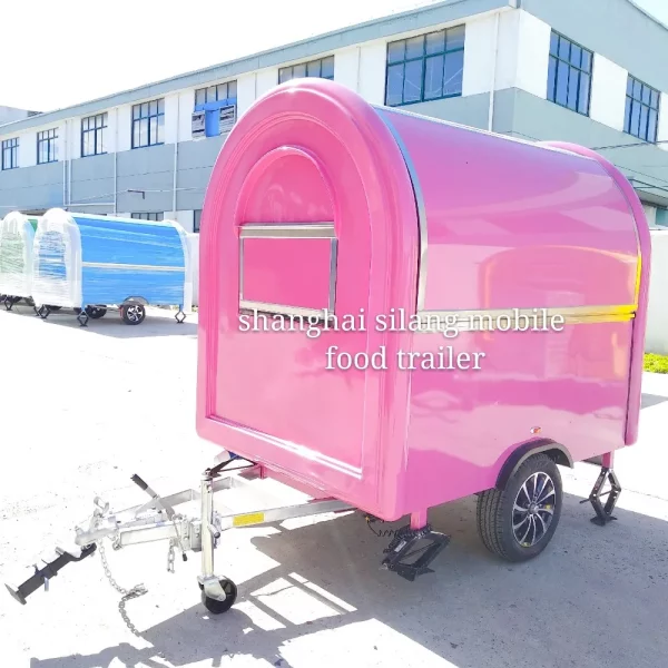 China Supplier Colorful street mobile food cart /shanghai silang high quality  fast food truck / hot sale food trailer