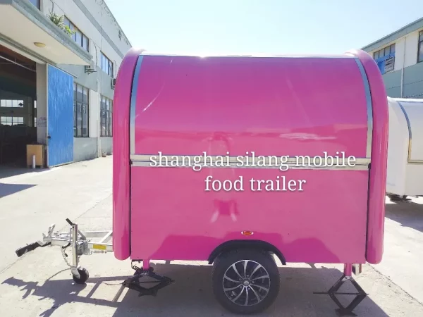 China Supplier Colorful street mobile food cart /shanghai silang high quality  fast food truck / hot sale food trailer - Image 3