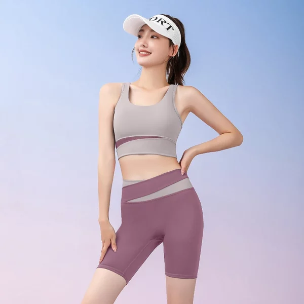 PASUXI Sportswear Women Gym High Waist Leggings And Bra Workout Clothes Seamless Fitness Yoga Set - Image 3