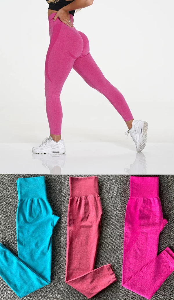 gym sports wear high quality women seamless workout pants contour scrunch butt yoga leggings