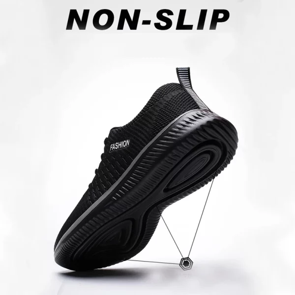 Plus Size Summer Breathable Unisex Casual Shoes Mesh Breathable Women Fashion Moccasins Lightweight Men Sneakers - Image 2